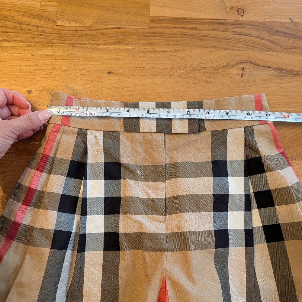 Burberry Girls Nova Check Skort Plaid Pleated Beige Size 6Y (Est.) - Picture 9 of 11